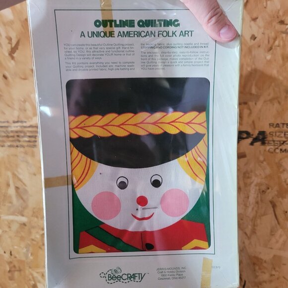 BeeCrafty NutCracker Stocking Outline Quilting Kit Vintage - Picture 3 of 3